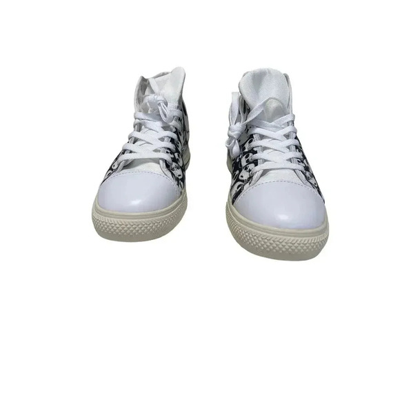 The Nightmare Before Christmas Canvas Shoes NWT Tim Burton Printed High Top S 10 - Picture 2 of 9